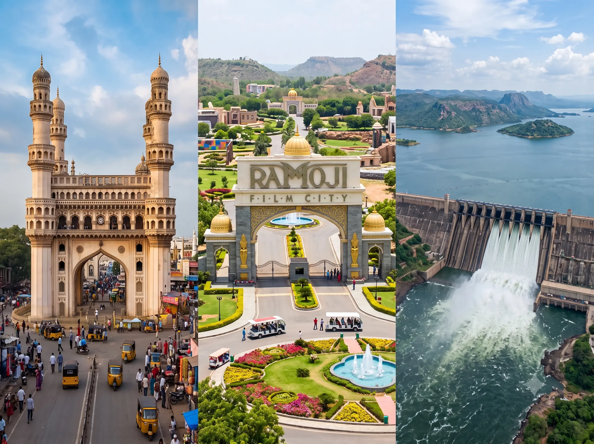 Hyderabad, Vijayawada, New Amaravati, Buddhavanam Tour